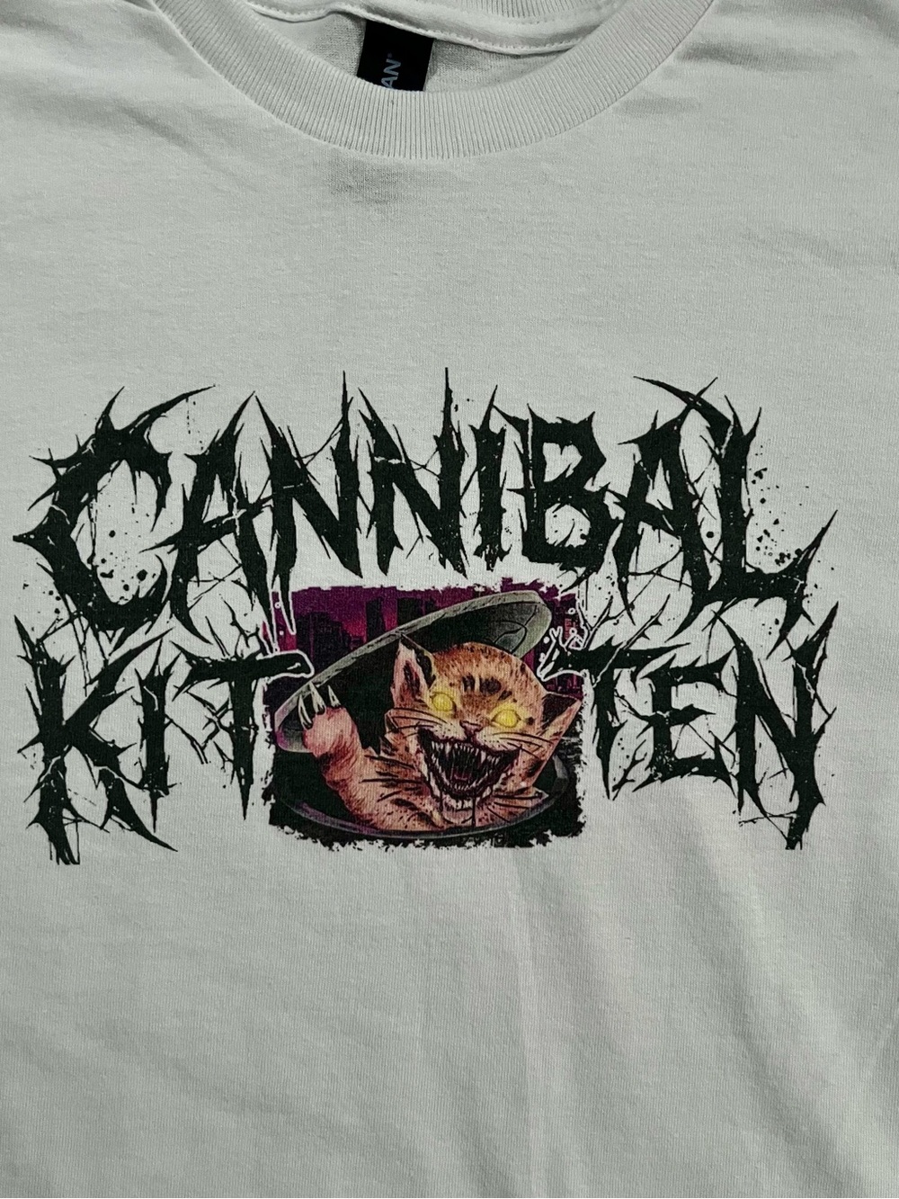 Cannibal Kitten funny death metal goth White Unisex T-Shirt